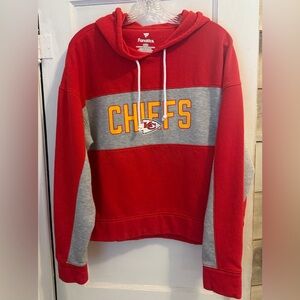 Kansas City Chiefs Fanatics Branded Women's Filled Stat Sheet Hoodie Size Large